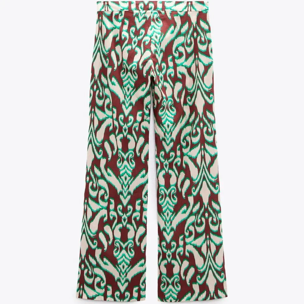 Zara Selena Tie Front Blouse & Pants Matching Set